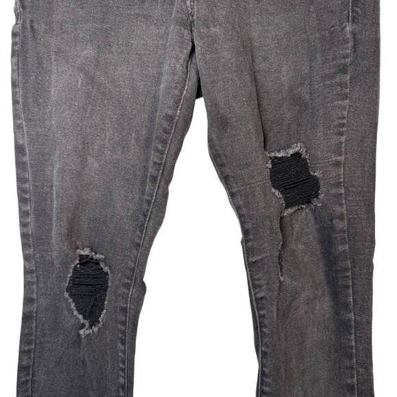 Old Navy Rockstar Black Super Skinny Ankle Jeans Pants Goth Punk Emo Grunge Sz 4 - Picture 3 of 8